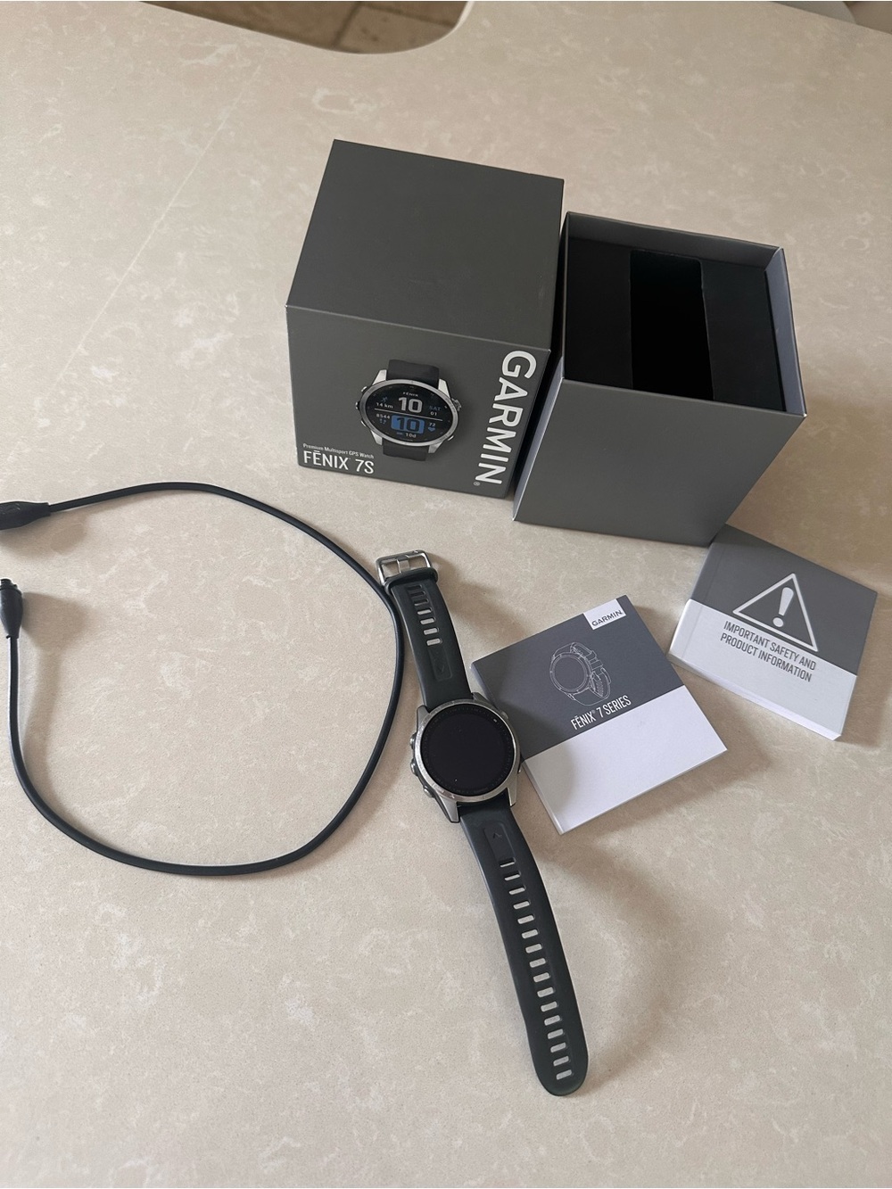 Garmin Fenix 7S GPS Multisport Smartwatch - Black